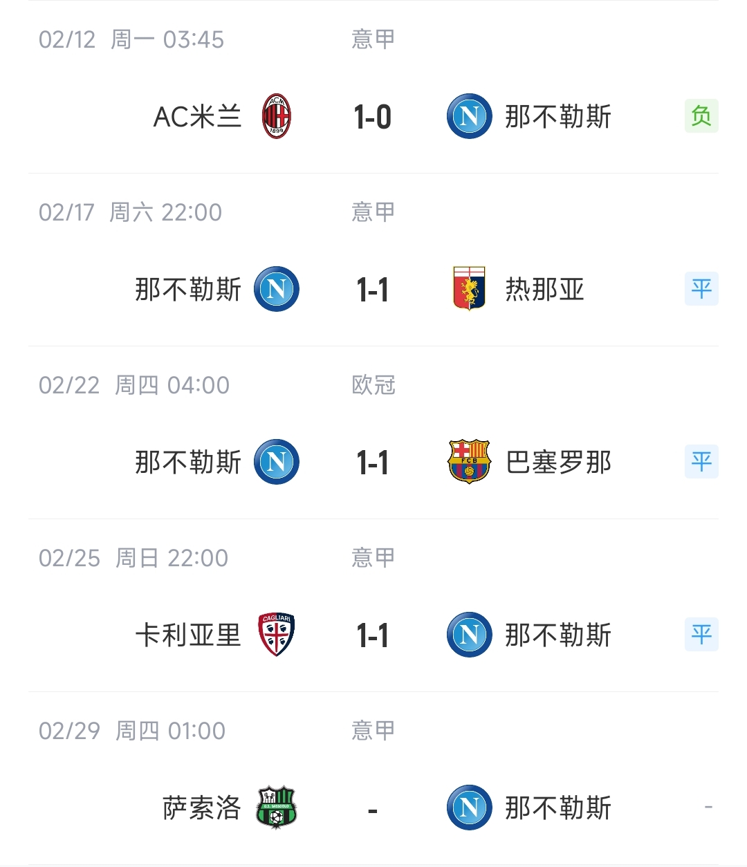 換了支隊(duì)？那不勒斯遭絕平3輪不勝僅排第9，衛(wèi)冕冠軍落后榜首26分