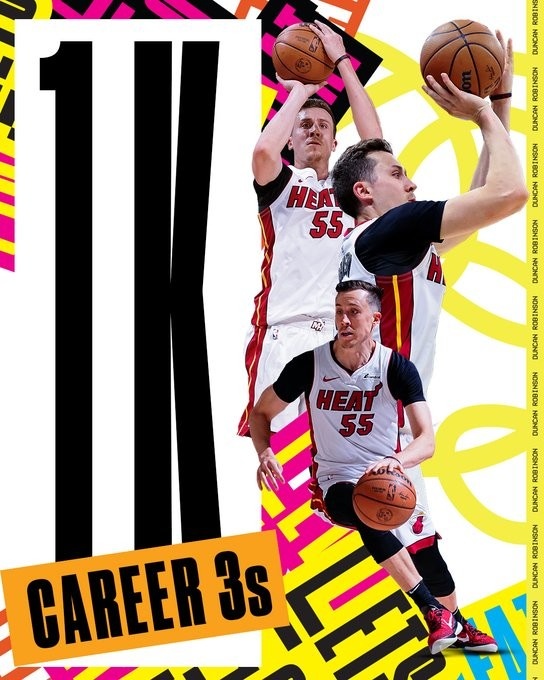 343場(chǎng)！鄧肯-羅賓遜生涯三分命中數(shù)達(dá)到1000記 NBA歷史最快！